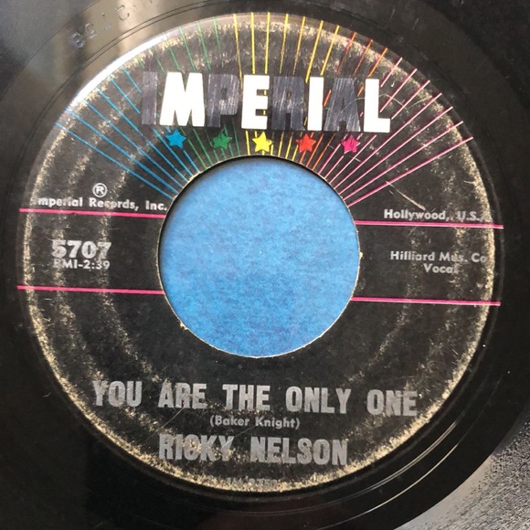 ***Free*** Ricky Nelson Milk Cow Blues/You Are The Only One Vinyl 45 Record '60 - Picture 5 of 5